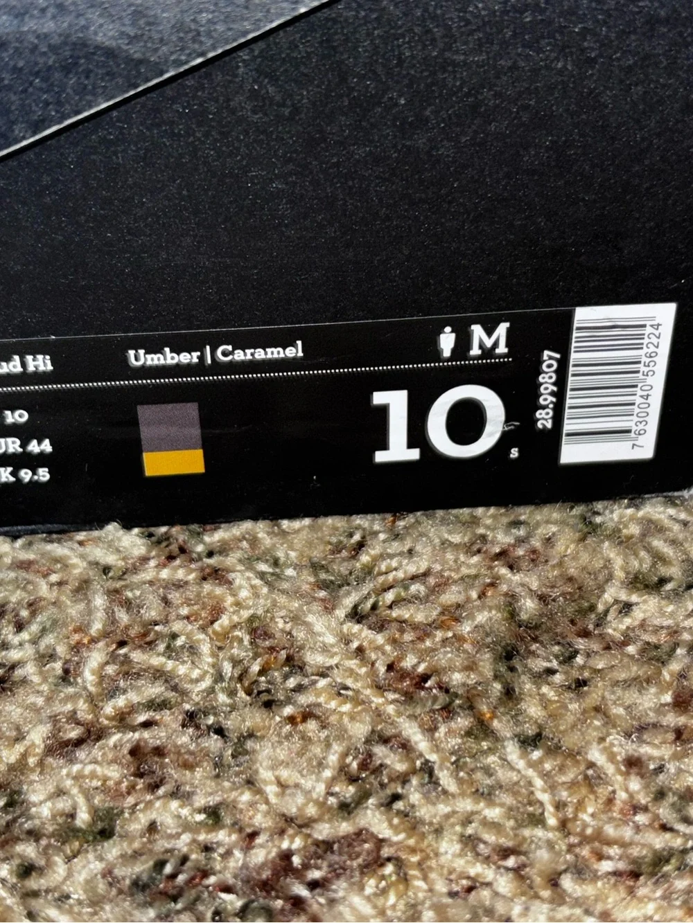 On Cloud Hi Umber Caramel Size 10 Swiss Engineering Sneakers Running Shoes NIB - Picture 2 of 7